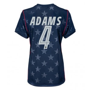 Yhdysvallat Tyler Adams #4 Jalkapallovaatteet Naisten Vieraspaita MM-kisat 2026 Lyhythihainen